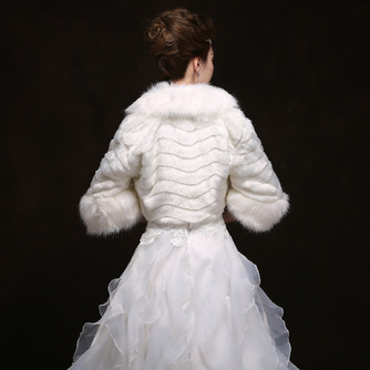 Új téli vastag gyapjú kendőt menyasszony esküvői ruha szerelvények meleg  kendőt kabát - Sumidress.com