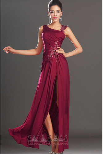 Tulle banquet Bateau Spring Sleeveless Jewel Bodice Evening Dress -  sumidress.com