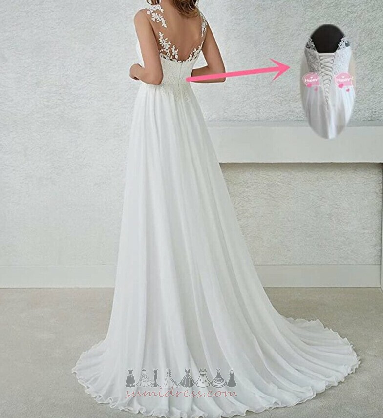 A-Line Natural Waist Long Inverted Triangle Sweep Train Elegant Wedding skirt