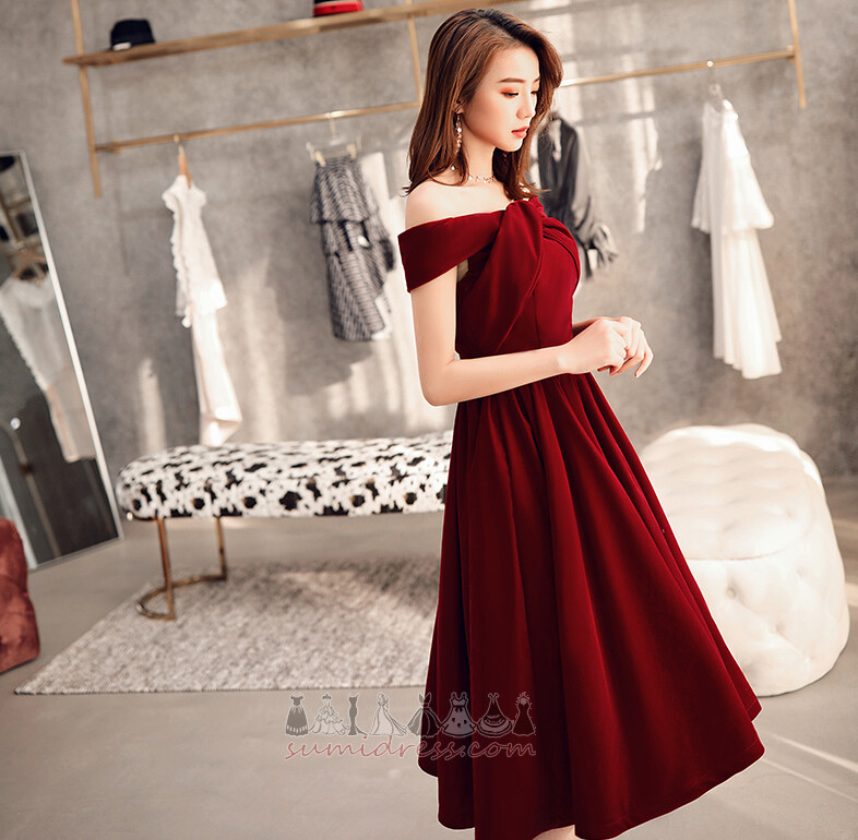 A Line Pleated Bodice T-shirt Natural Waist Inverted Triangle Evening gown