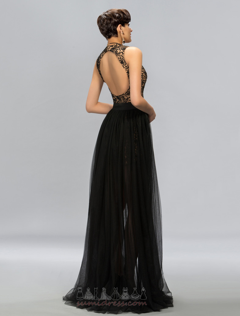 A Line Sexy Bow Medium Ball Natural Waist Prom gown