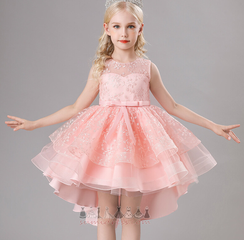 A-Linie Asymmetrisch Reißverschluss Show / Leistung Glamourös Kleine Mädchen Kleid