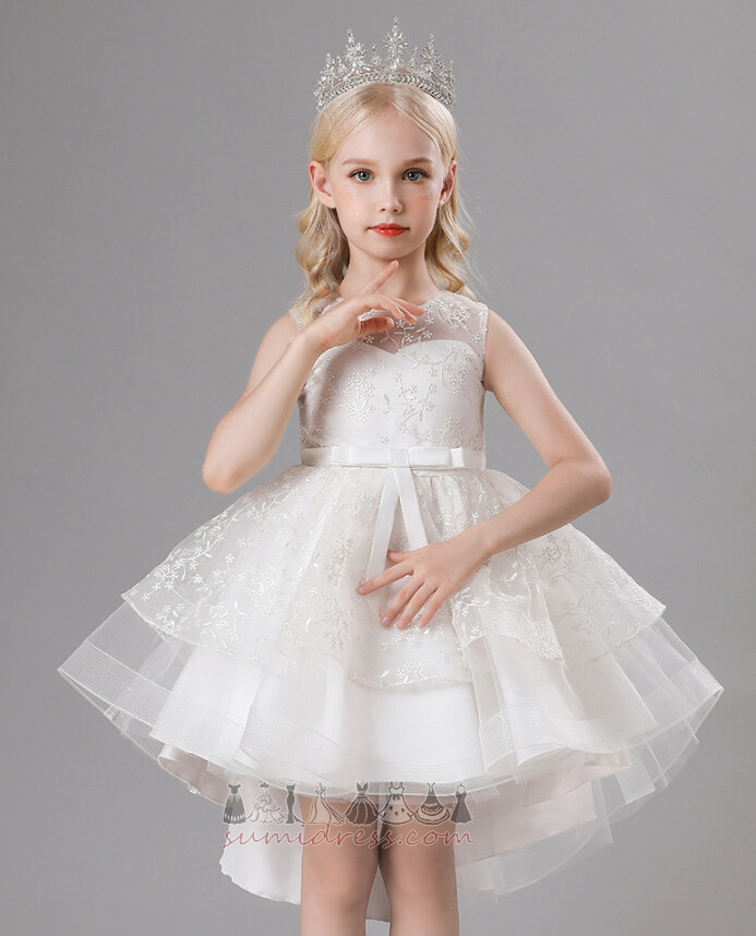 A-Linie Asymmetrisch Reißverschluss Show / Leistung Glamourös Kleine Mädchen Kleid