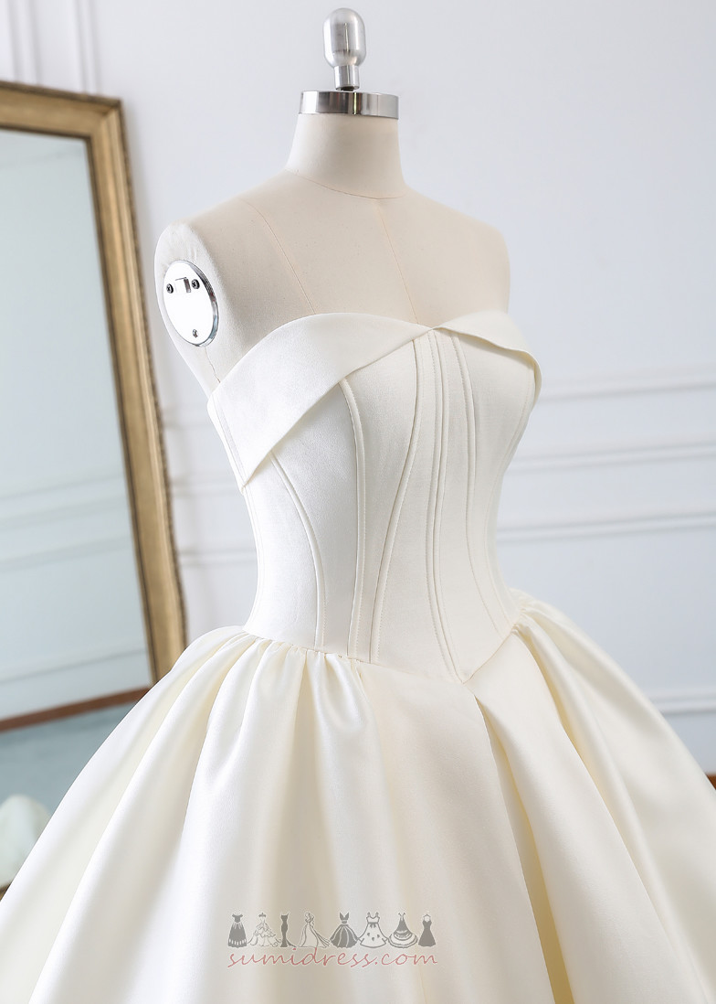 A-linjeformat Ärmlös Höst Medium Lång Enkel Bröllopsklänning