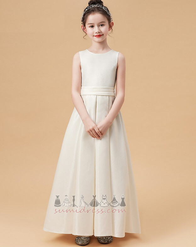 Ankle Length Bow Medium Show/Performance Jewel Simple Flower Girl Dress