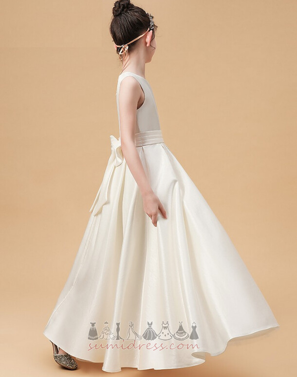 Ankle Length Bow Medium Show/Performance Jewel Simple Flower Girl Dress