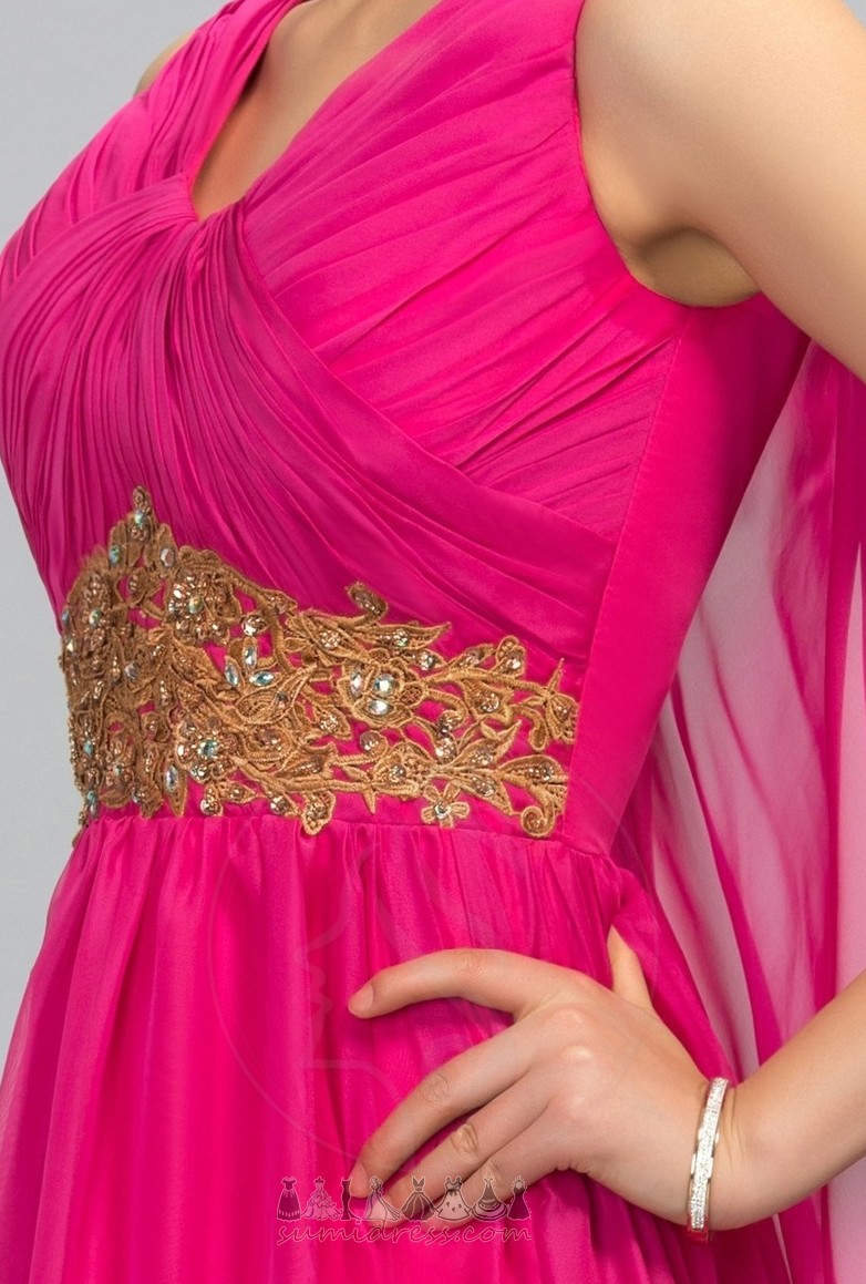 Ärmlös Höst Lång Profilering A-linjeformat Elegant Aftonklänning