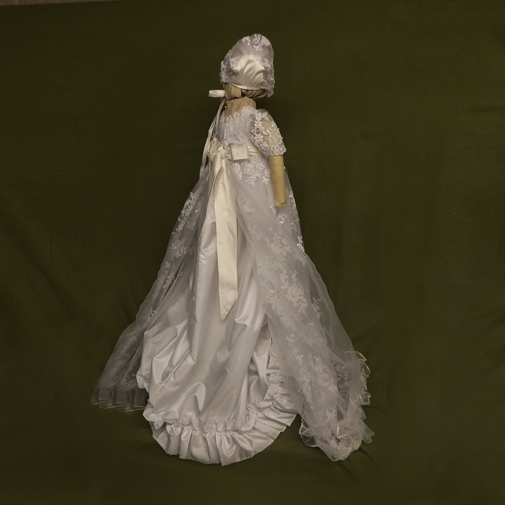 Aukštas kuriems Gamtos juosmens Iliuzija rankovėmis Trumpomis rankovėmis Princesė Gėlių mergaičių suknelė