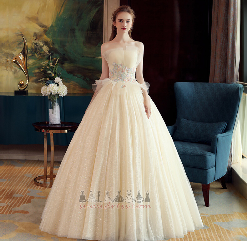 Backless A-Line Fall Formal Floor Length Natural Waist Wedding skirt
