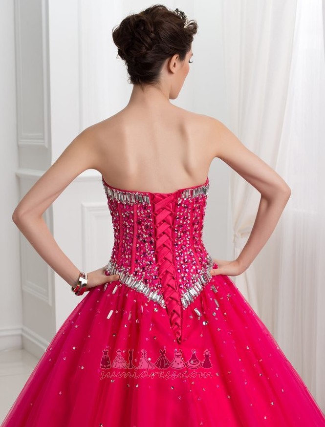 Bahar Kat uzunluğu Orta Göster / Performans Resmi Tül Quinceanera elbise