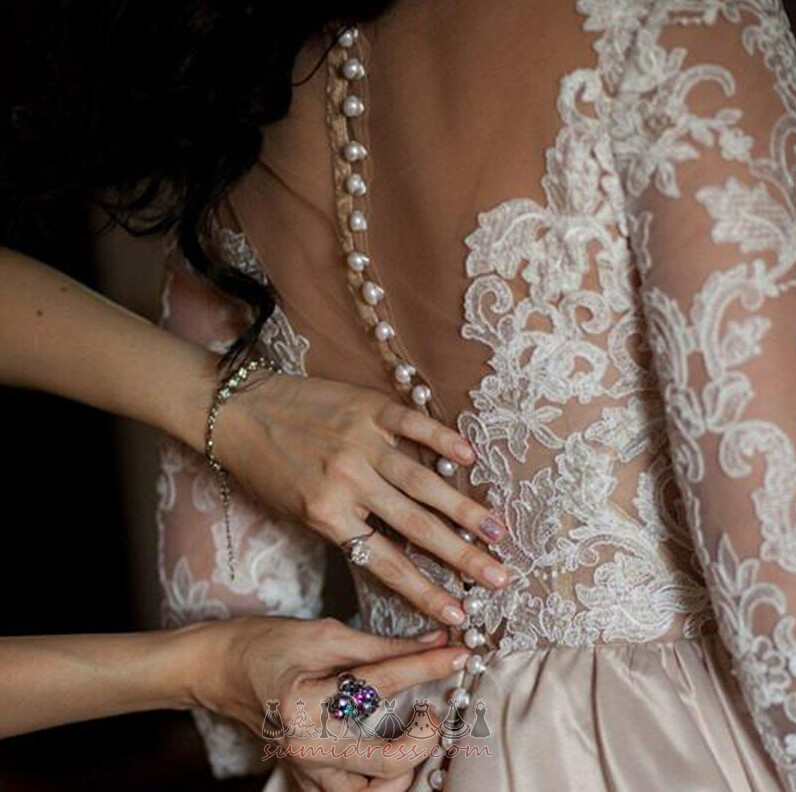 Baju pengantin Pinggang semulajadi Poket zip sehingga Rasmi Kolam Sederhana