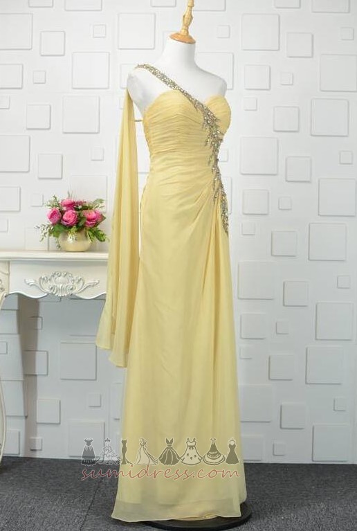 Ball Jewel Bodice Zipper Up Floor Length Natural Waist A-Line Evening Dress
