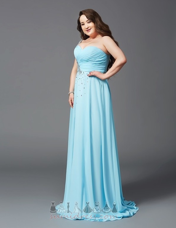 Banket Riadok Elegantné Drahokamy živôtik Šifón Dĺžka podlahy Večerná šaty