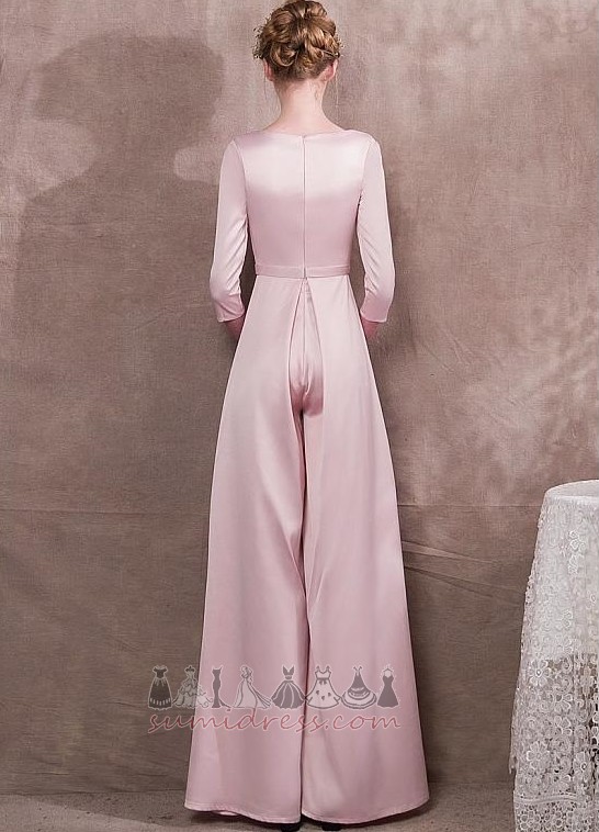 banquet Elegant T-shirt Suit Ankle Length 3/4 Length Sleeves Evening Dress