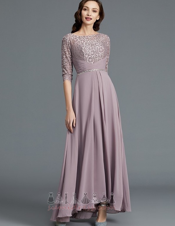 Beading Ankle Length Formal Lace Bateau Summer Mother Dress