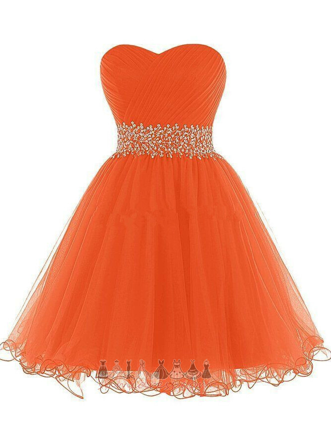 Beading Natural Waist Lace-up A-Line Sweetheart Chic Cocktail Dress