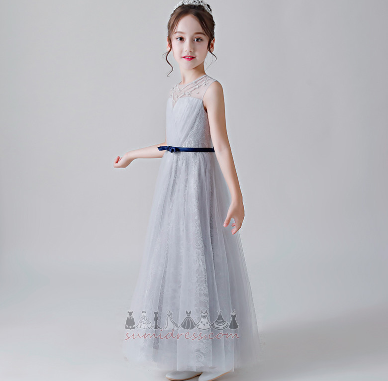 Berankovis Tiulis Kulkšnies ilgio Linija Gamtos juosmens Ornamento formavimas Maža mergaitė suknelė