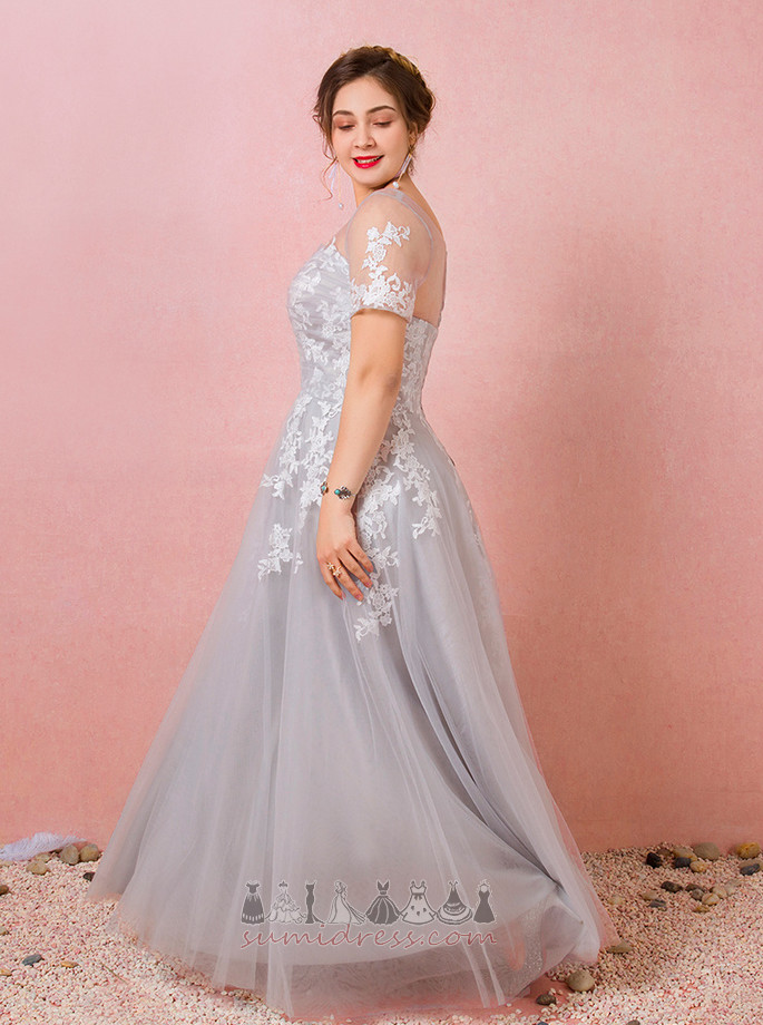 Binding Short Sleeves Lace Overlay Lace Lace Elegant Bridesmaid Dress