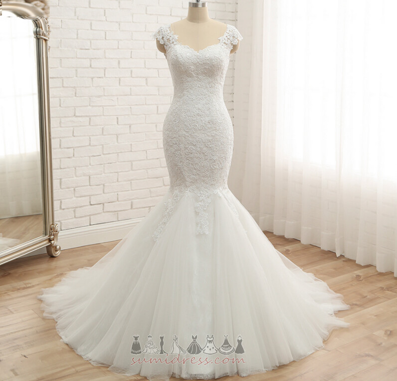 безрукавний природні Талія драпіровані Елегантний середа Мереживо Overlay Весільна сукня