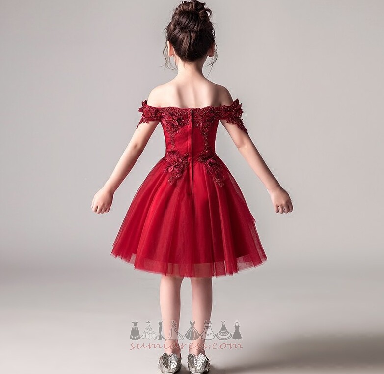 Boncuk Kolsuz Bahar Doğal belden Orta Tül Çiçek kız elbisesi