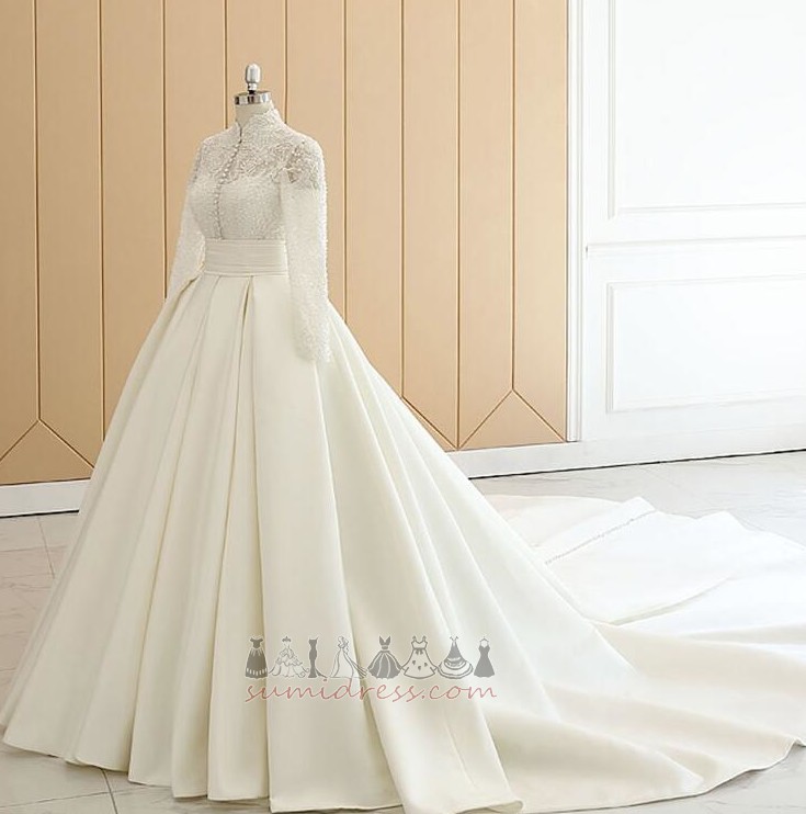 Cathedral Train Church A-Line Long Formal T-shirt Wedding gown