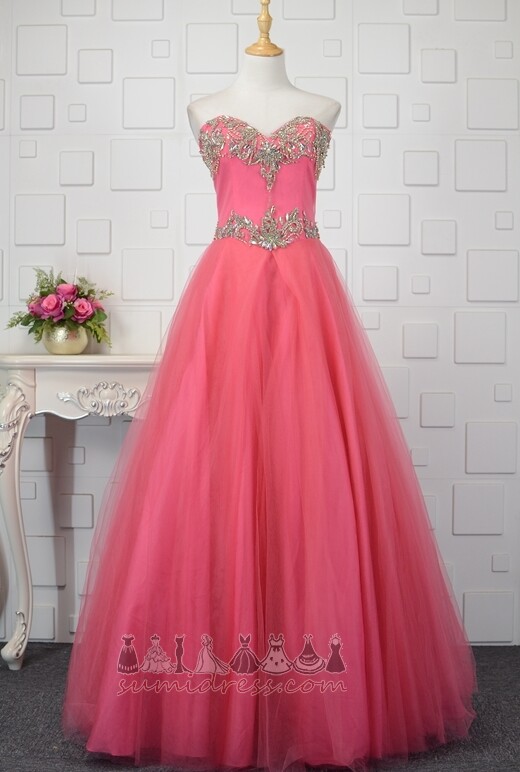 Ceremony Floor Length Backless A-Line Formal Sweetheart Quinceanera Dress