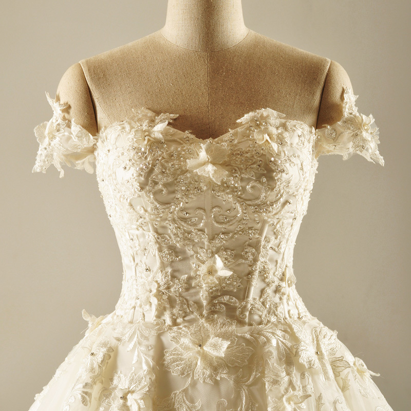Chapel Train Sleeveless Spring Hemline Long Natural Waist Princess Wedding Dress