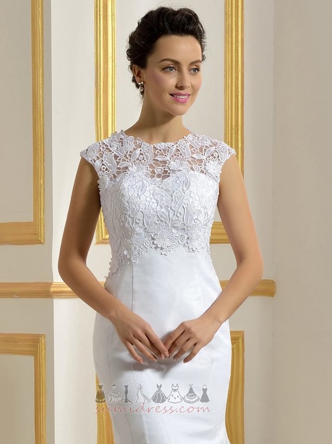 Chapel Train Spring Petite Lace Chic High Covered Wedding Dress