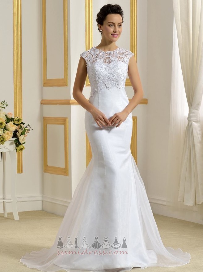 Chapel Train Spring Petite Lace Chic High Covered Wedding Dress