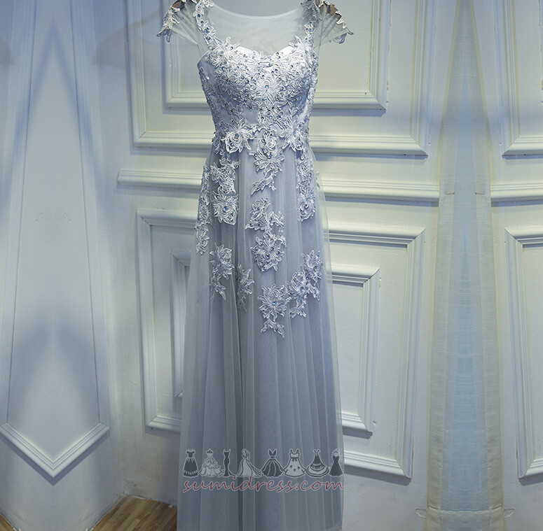 Cheap Floor Length Summer A-Line Scoop Sleeveless Bridesmaid Dress