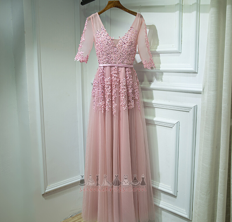 Chic Apple banquet Lace Overlay Floor Length Summer Bridesmaid Dress