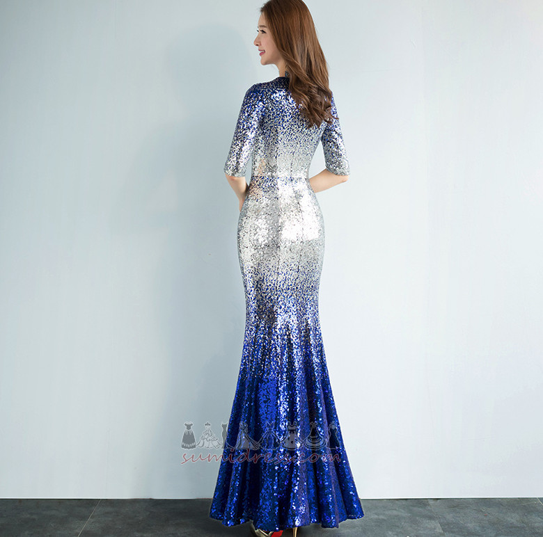 Chic banquet T-shirt Sequined Bodice Jewel Fall Prom Dress