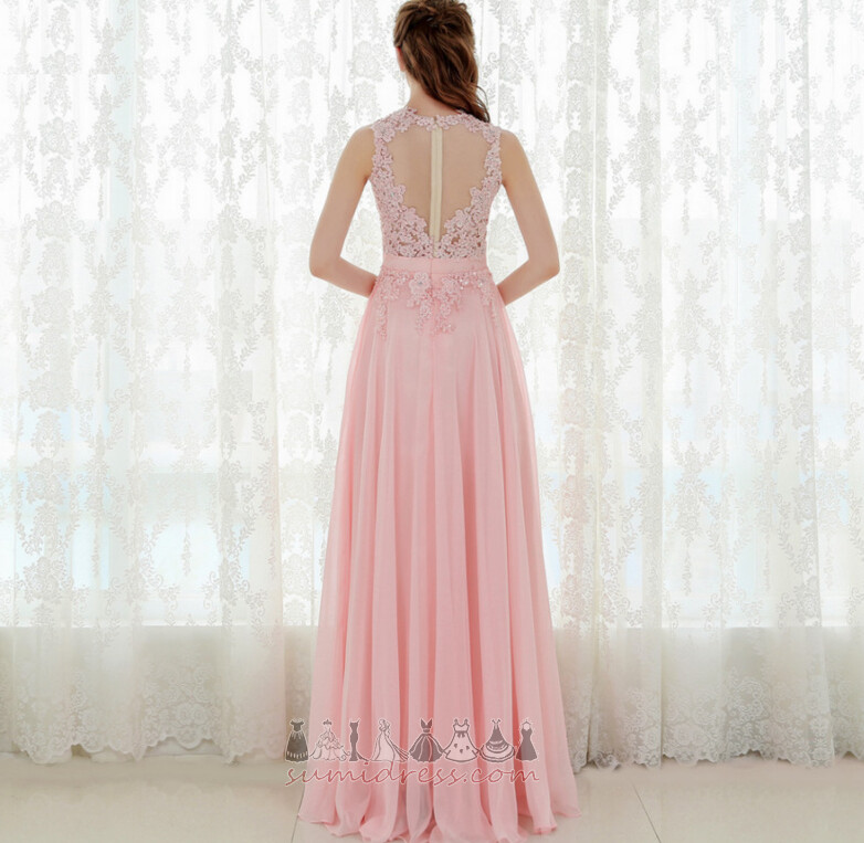 Chiffong Natural Midja Sommar A-linjeformat Elegant Se igenom Kvälls kjol