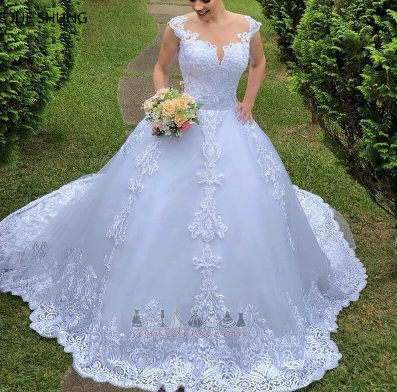 Church Sleeveless Jewel Formal Medium Sheer Back Wedding Dress