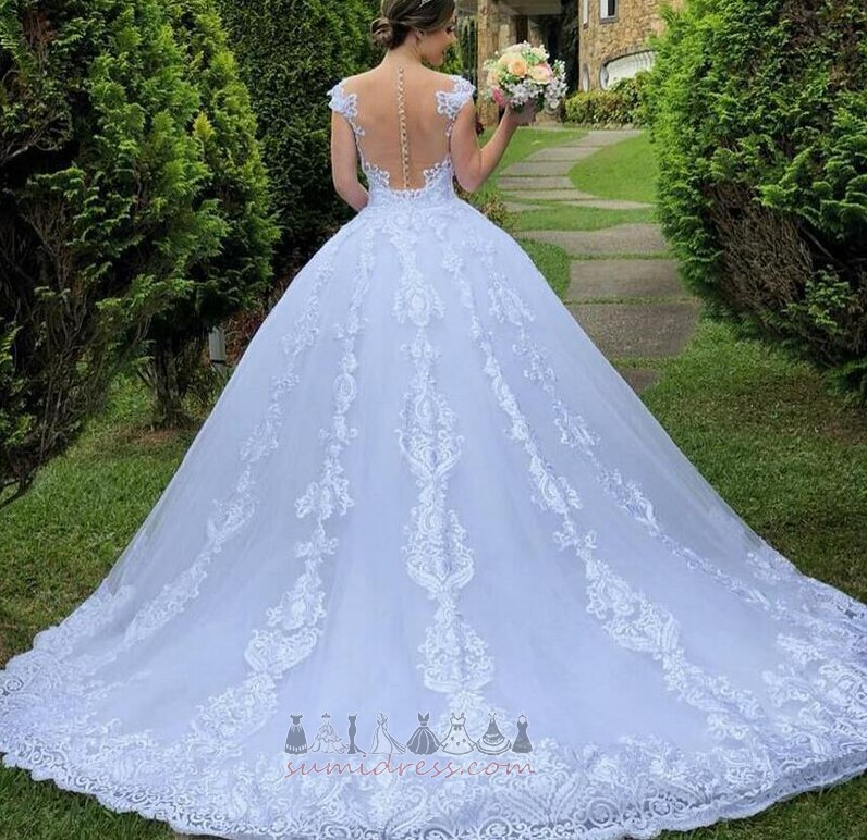 Church Sleeveless Jewel Formal Medium Sheer Back Wedding Dress