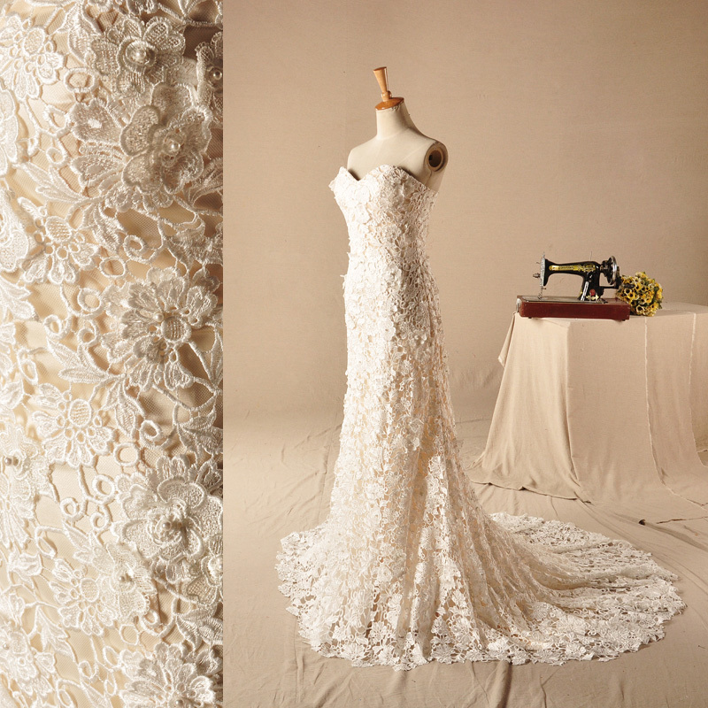 Church Spring Lace Lace Chic Chapel Train Wedding gown