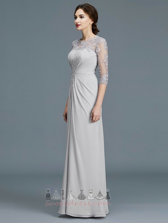 Členok dĺžka Elegantné Tri štvrtiny rukávy Ilúzia rukávmi Svadobné Matka šaty