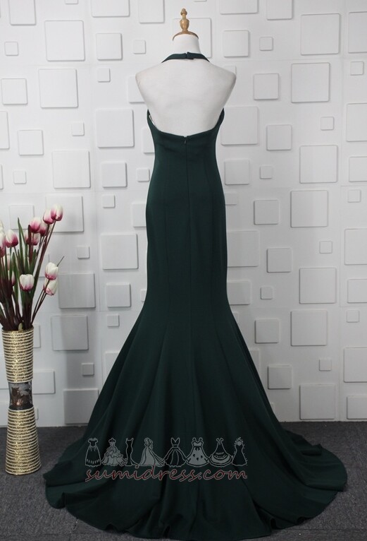 Deep v-Neck Simple V-Neck Sleeveless Hemline Long Natural Waist Evening Dress