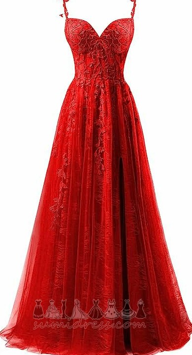 Dragkedja Golv-längd Elegant A-linjeformat Sommar Bara axlar examen klänning