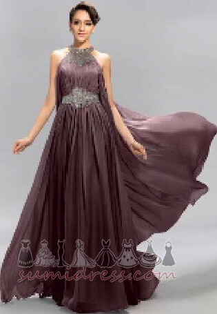 Dragulj Elegantan Zatvarač Prirodne struka Šifon Crta Večernje haljina