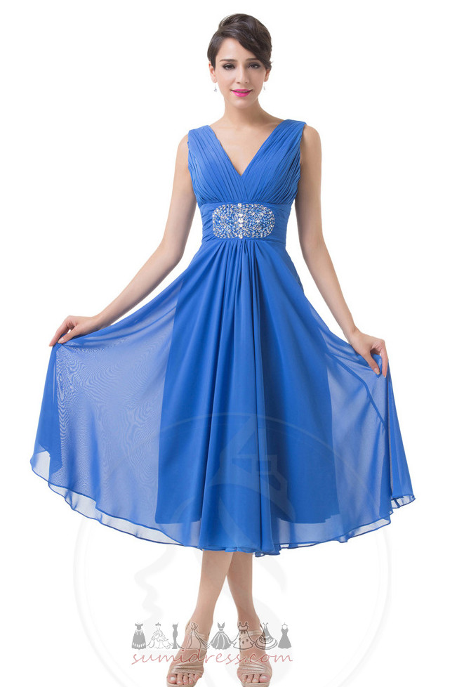 Draped Plissert bodice Uten Ermer Chiffon Elegante Kne-lengde Homecoming kjoler
