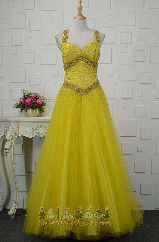 Draperad Formella Höst Golv-längd juvel livstycket A-linjeformat Quinceanera Klänning