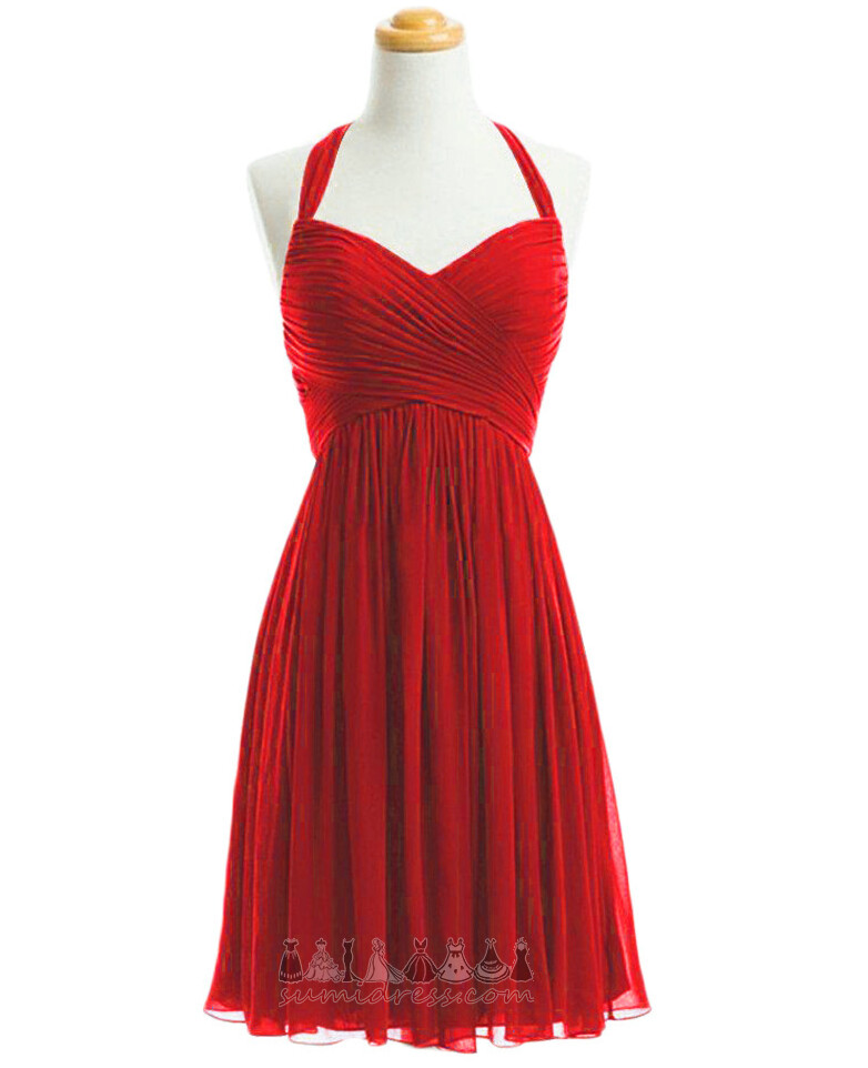 Druhna sukienka Szyfon odwrócony trójkąt Nanoszone Naturalne talii jesień sprzedaż