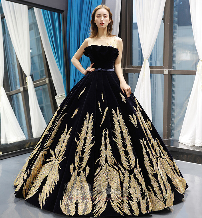 Elegant A-Line Party Floor Length Natural Waist Backless Prom Dress