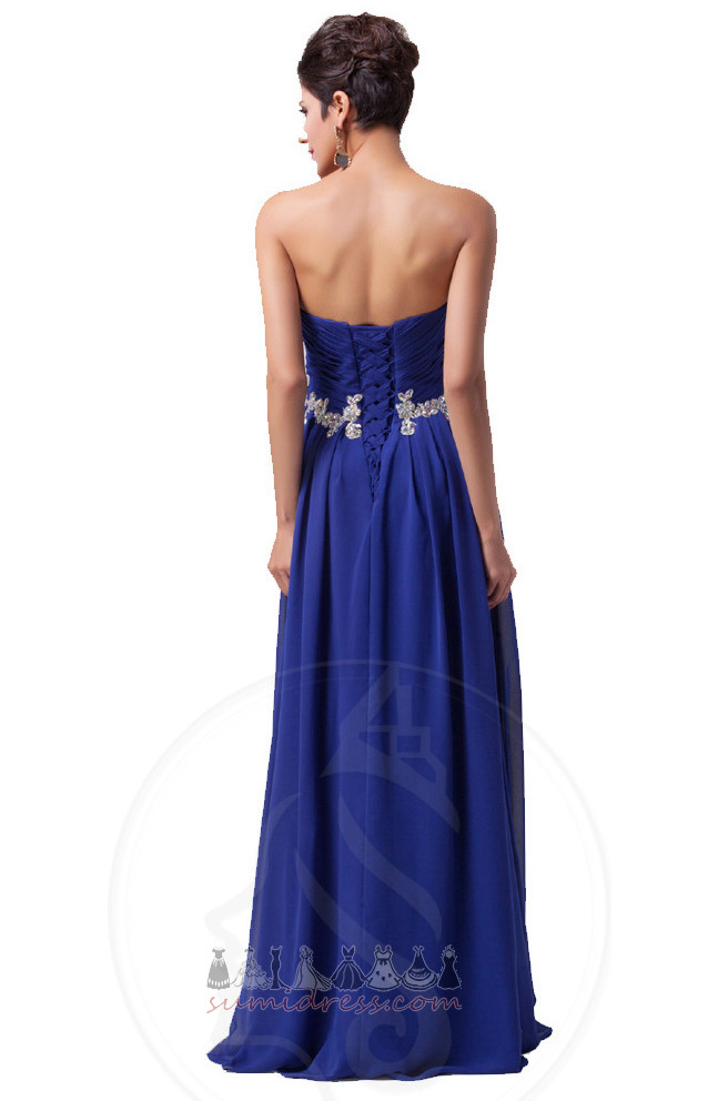 Elegant Draped Natural Waist Sleeveless Chiffon Floor Length Evening Dress