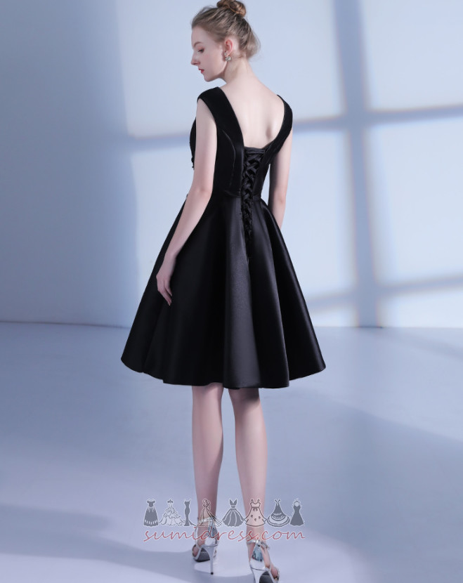 Elegant Swing Natural Waist Knee Length Medium Applique Cocktail Dress