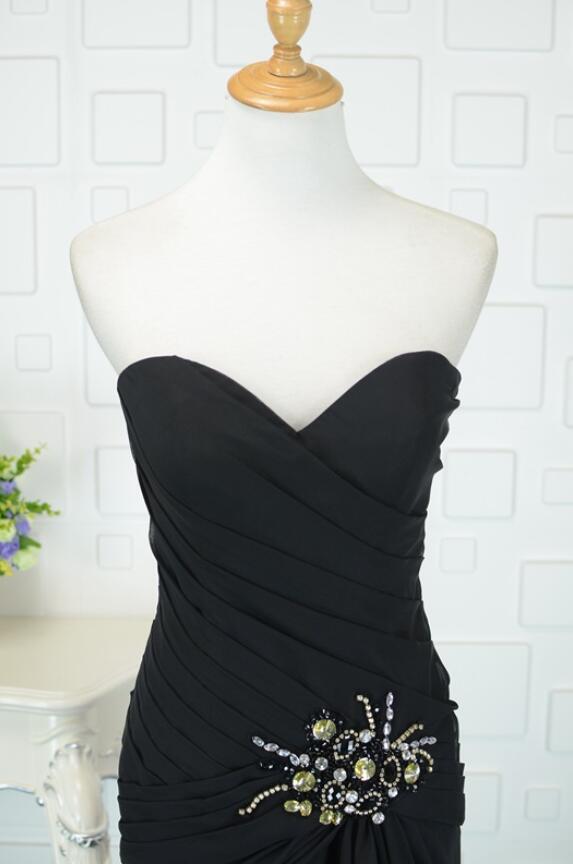 Elegante Rücken Schnürung Ärmellos Herz-Ausschnitt A-Linie Chiffon Abendkleid