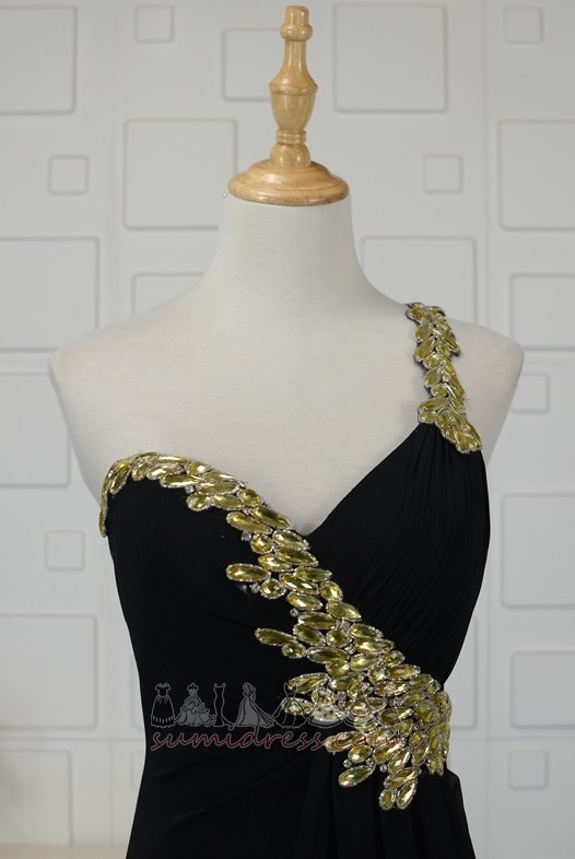 Elegantiškas Ilgai Berankovis Šifonas Kreta Vienas iš peties Vakarinės suknelė