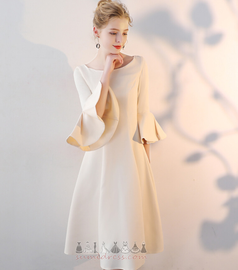 Elegants Liekšķere Vaļēju piedurknēm Līnija Trīs ceturtdaļas piedurknēm Vakartērps