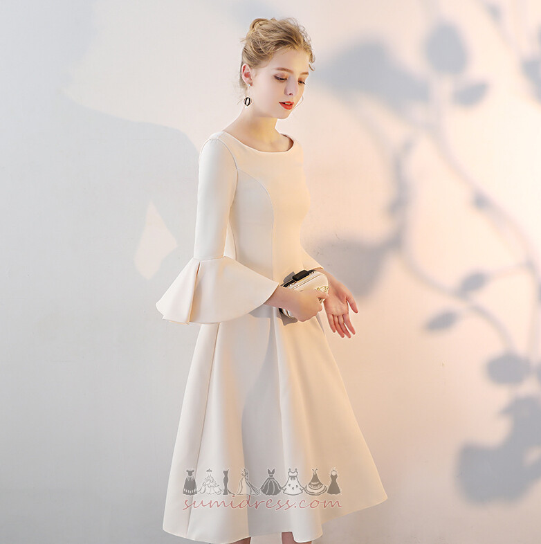 Elegants Liekšķere Vaļēju piedurknēm Līnija Trīs ceturtdaļas piedurknēm Vakartērps